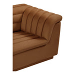 Cascade Velvet Upholstered Chair in Saddle