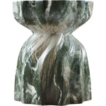 Caserta Marble Finish Concrete Indoor / Outdoor End Table in Green
