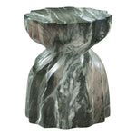 Caserta Marble Finish Concrete Indoor / Outdoor End Table in Green