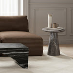 Cassino Concrete Indoor/Outdoor End Table in Brown