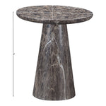 Cassino Concrete Indoor/Outdoor End Table in Brown