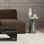 Cassino Concrete Indoor/Outdoor End Table in Green