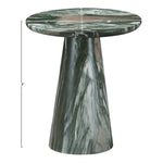 Cassino Concrete Indoor/Outdoor End Table in Green