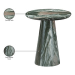 Cassino Concrete Indoor/Outdoor End Table in Green