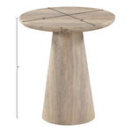 Cassino Concrete Indoor/Outdoor End Table in Travertine