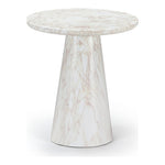 Cassino Concrete Indoor/Outdoor End Table in White