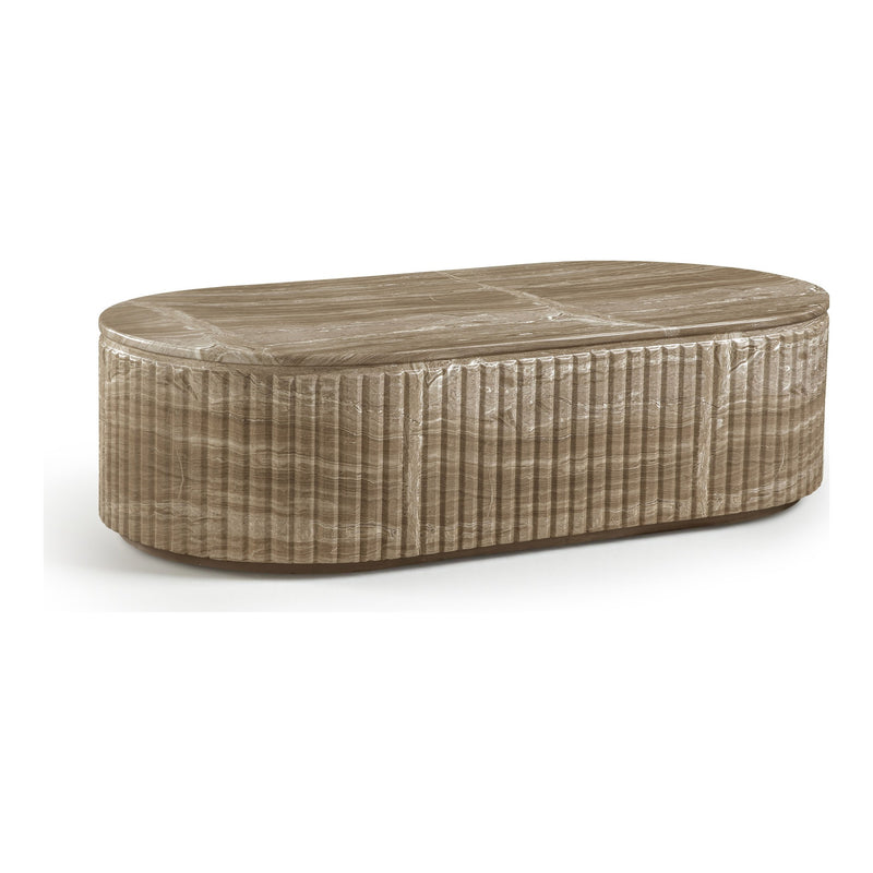 Catania Concrete Indoor/Outdoor Coffee Table in Beige