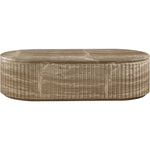 Catania Concrete Indoor/Outdoor Coffee Table in Beige