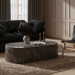 Catania Concrete Indoor/Outdoor Coffee Table in Brown