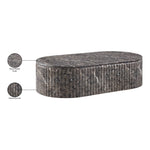 Catania Concrete Indoor/Outdoor Coffee Table in Brown