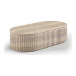 Catania Concrete Indoor/Outdoor Coffee Table in Travertine