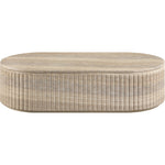 Catania Concrete Indoor/Outdoor Coffee Table in Travertine