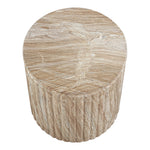 Catania Concrete Indoor/Outdoor End Table in Beige