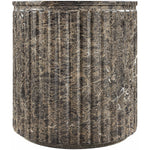 Catania Concrete Indoor/Outdoor End Table in Brown