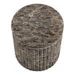 Catania Concrete Indoor/Outdoor End Table in Brown