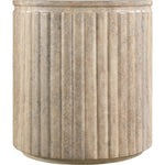 Catania Concrete Indoor/Outdoor End Table in Travertine