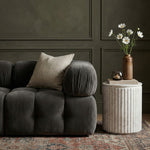 Catania Concrete Indoor/Outdoor End Table in White