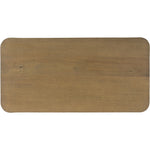 Cazari Oak Wood And Iron Coffee Table in Brown
