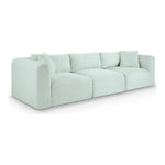 Shaggy 109" Corduroy Performance Fabric Upholstered 3 pc. Modular Sofa in Mint