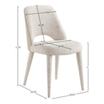 Cici Fabric Upholstered Dining Chair in Beige
