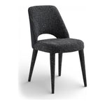 Cici Fabric Upholstered Dining Chair in Black