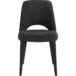 Cici Fabric Upholstered Dining Chair in Black