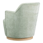 Clarita Chenille Fabric Upholstered Swivel Accent Chair in Mint