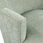 Clarita Chenille Fabric Upholstered Swivel Accent Chair in Mint