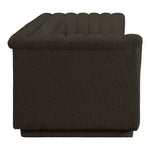 Cascade 118" Boucle Fabric Upholstered Modular Sofa in Brown