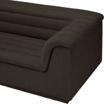 Cascade 118" Boucle Fabric Upholstered Modular Sofa in Brown