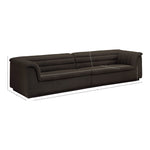 Cascade 118" Boucle Fabric Upholstered Modular Sofa in Brown