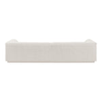 Cascade 118" Boucle Fabric Upholstered Modular Sofa in Cream