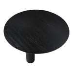 Colosseum 54" Solid Wood And Oak Veneer Dining Table in Black