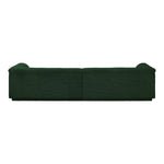 Cascade 118" Boucle Fabric Upholstered Modular Sofa in Green