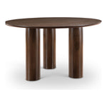 Colosseum 54" Solid Wood And Oak Veneer Dining Table in Brown