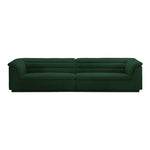 Cascade 118" Boucle Fabric Upholstered Modular Sofa in Green