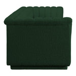 Cascade 118" Boucle Fabric Upholstered Modular Sofa in Green