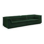 Cascade 118" Boucle Fabric Upholstered Modular Sofa in Green