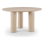 Colosseum 54" Solid Wood And Oak Veneer Dining Table in Natural