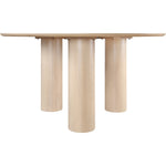 Colosseum 54" Solid Wood And Oak Veneer Dining Table in Natural