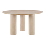 Colosseum 54" Solid Wood And Oak Veneer Dining Table in Natural