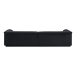 Cascade 118" Velvet Upholstered Modular Sofa in Black
