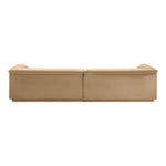 Cascade 118" Velvet Upholstered Modular Sofa in Camel