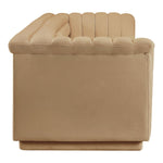 Cascade 118" Velvet Upholstered Modular Sofa in Camel
