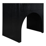August Oak Veneer Nightstand in Black