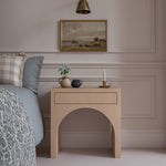August Oak Veneer Nightstand in Oak