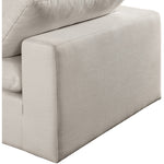 Comfy 119" Linen Textured Fabric Upholstered 5pc. Modular Sectional in Beige
