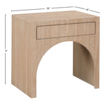 August Oak Veneer Nightstand in Oak