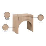 August Oak Veneer Nightstand in Oak