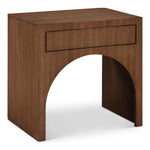 August Oak Veneer Nightstand in Walnut
